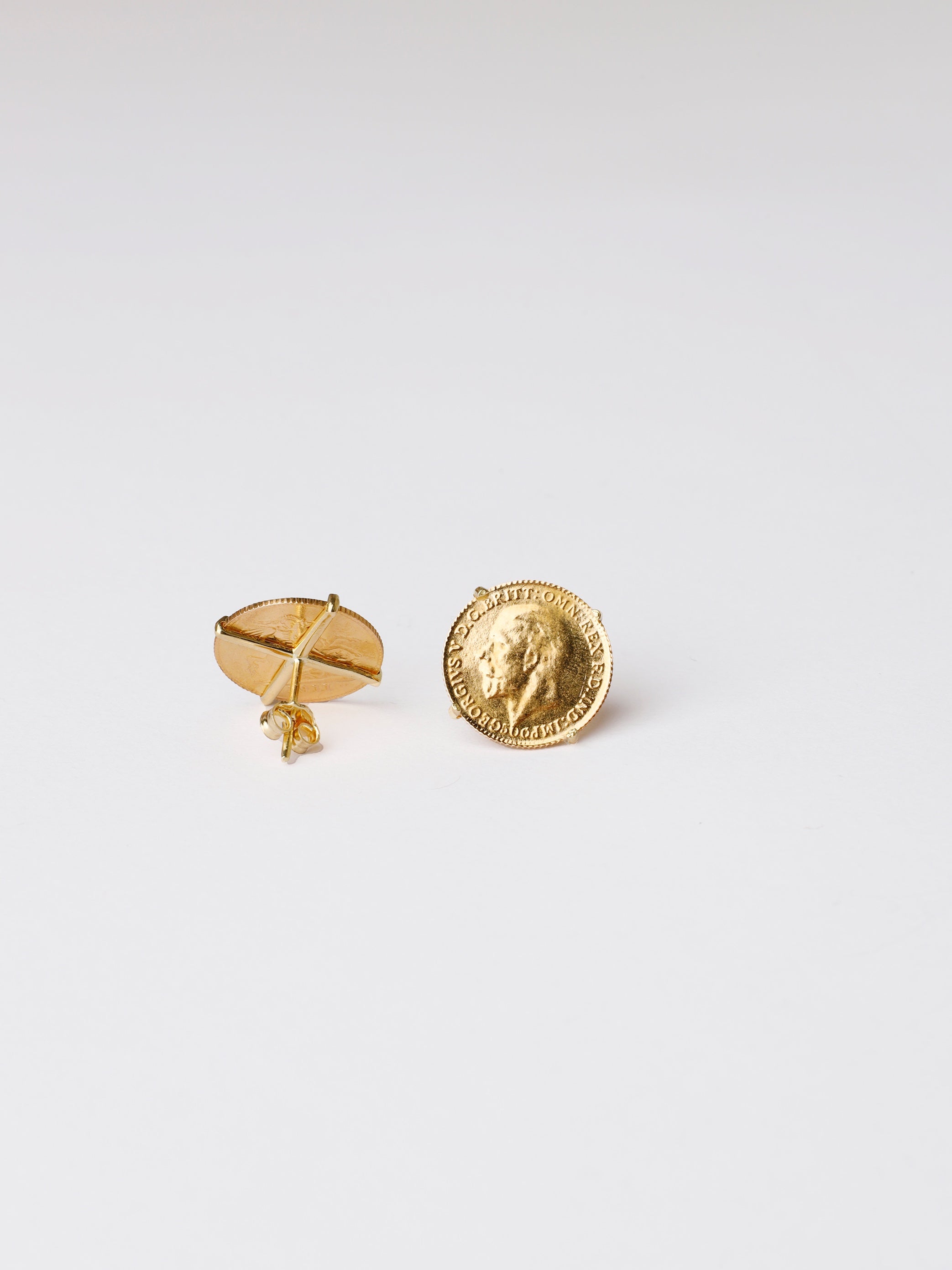 Aurel Gold - 4 Prongs Lira Earring