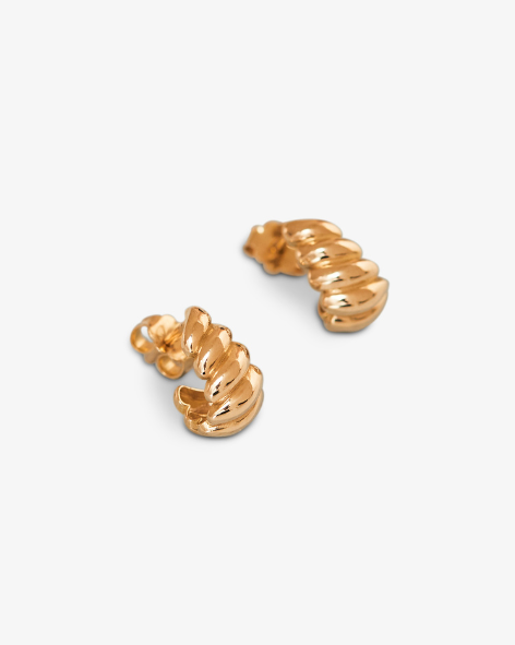 Aurel Gold - Croissant Earrings