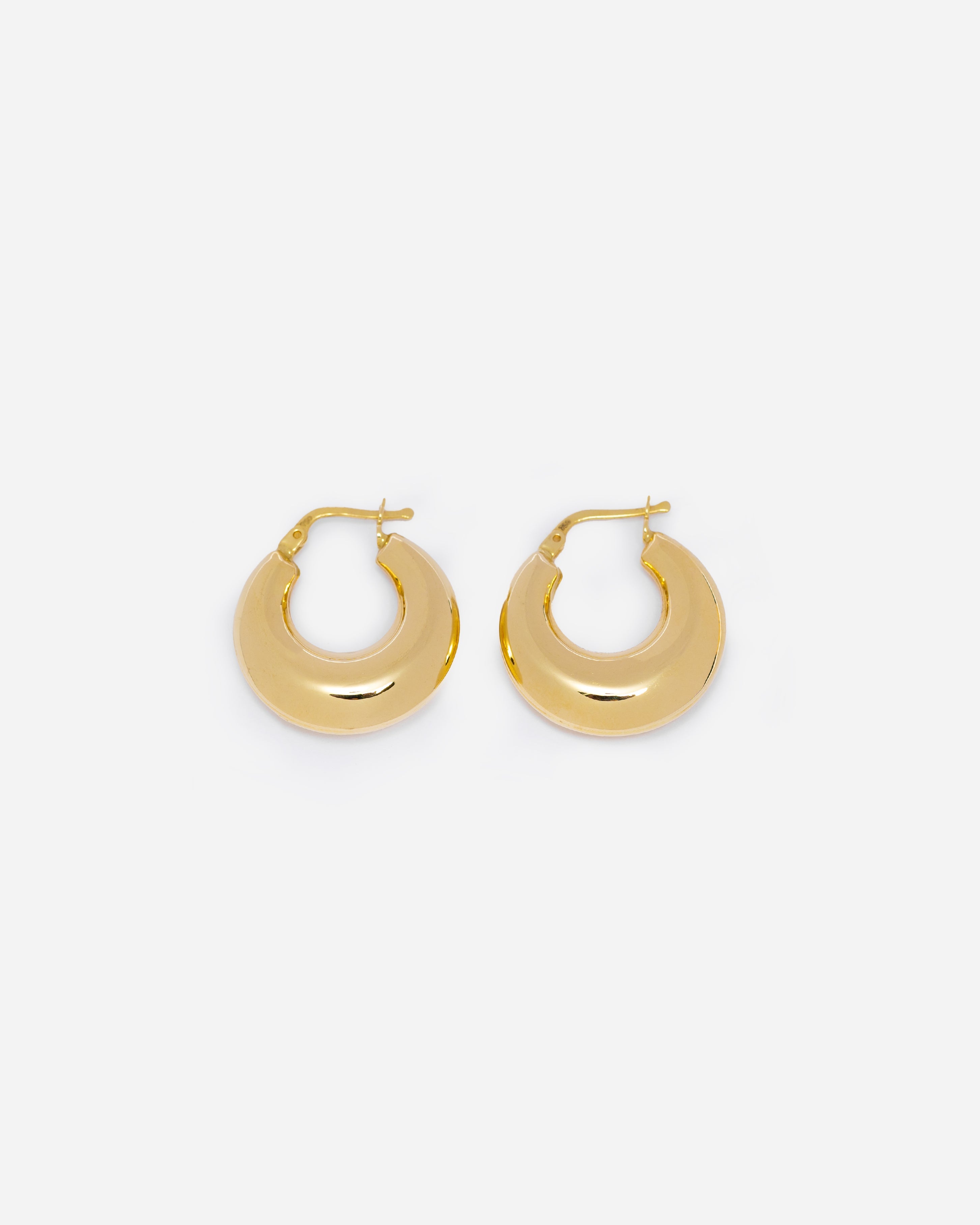 Aurel Gold - Curved Loop Earrings